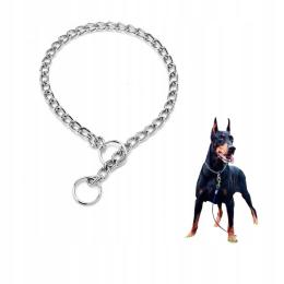 Obroża łańcuszkowa dławik zaciskowa dla psa 55cm L