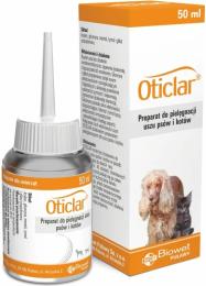 Oticlar preparat do czyszczenia uszu dla psa i kota Biowet 50 ml