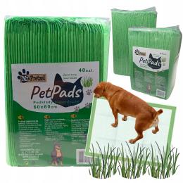 Maty Dla Psa Do Sikania Podkłady Higieniczne 60x60cm 40szt Zapach Trawy