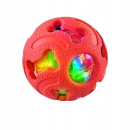 Kauczukowa Bezpieczna Świecąca Piłka dla Psa Led Zabawka 6,3cm