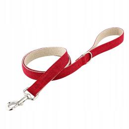 Smycz dla psa małego czerwona Huggy Doggy lekka S