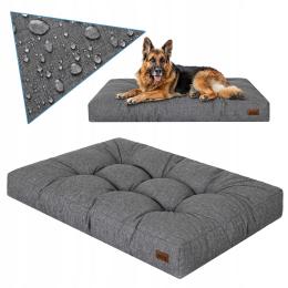 Materac dla Psa, Legowisko dla dużych psów, Posłanie Grafitowe XL 120x90 cm