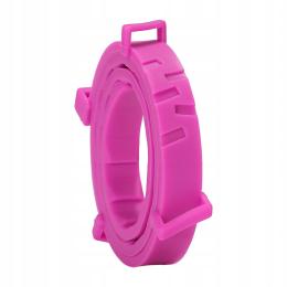 Obroża przeciw pchłom i kleszczom dla psów, lekka, przenośna, różowa, 70 cm