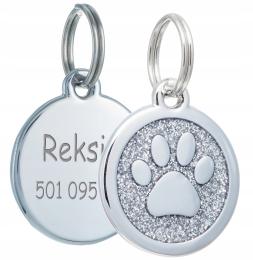 Identyfikator Adresówka dla kota Grawer Łapka