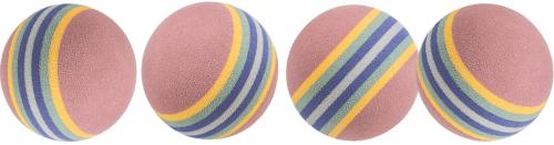 Trixie Piłki tęczowe twarde 3,5 cm 4 szt.