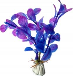 Roślina Sztuczna Do Akwarium Fioletowa Roślinka Ozdoba Terrarium Wys. 10 CM
