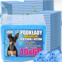 Podkłady Maty Higieniczne Dla Psa Do Sikania Chłonne 40x60 100SZT Worki