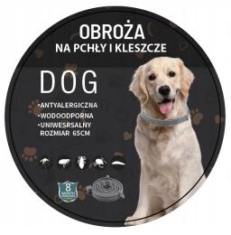 Obroża Dla Psa Na Pchły Kleszcze 8 Miesięcy 65 CM Uniwersalna