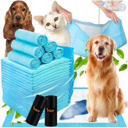 Podkłady Chłonne Higieniczne dla Psa Kota Maty do Przewijania 60x60 100szt.