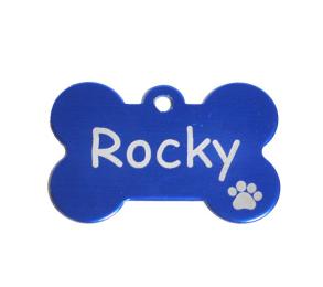Identyfikator Adresówka Kość Kostka zawieszka dla Psa Grawer z imieniem