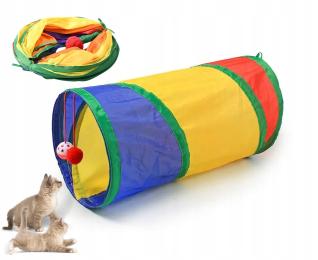 Tunel dla Kota Królika Fretki Zabawka domek szeleszczący 50cm 101 Piłka