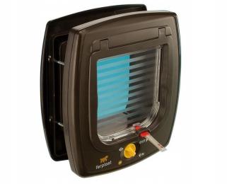 Drzwiczki dla psa zamek magnetyczny brązowe Ferplast Swing 7