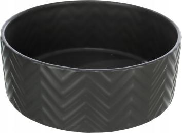 Trixie Wytrzymała Ceramiczna Miska dla psa lub kota 0,9 l ⌀ 16 cm Czarna