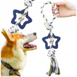 Zabawka Dla Psa Szarpak Sznur Z Gryzakiem Gwiazda