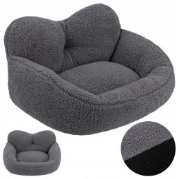 Luksusowe Legowisko Dla Psa Sofa Kanapa Dla Kota Szare 60x50 CM