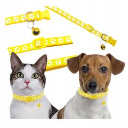 Regulowana obroża z dzwonkiem dla Kota Psa Psów Yorka Maltańczyka 33Ż
