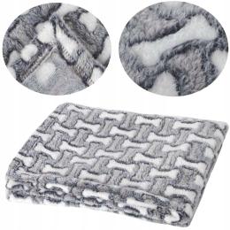 Koc kocyk dla psa kota Polarowy miękki w dotyku 70x50 cm