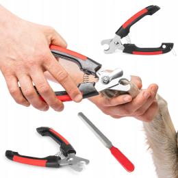 Obcinaczki do Pazurów Psa Kota Cążki Nożyczki Duże Pilnik