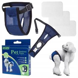 Majtki dla psa na cieczkę Majtki ochronne dla suczki S 24-31 CM Pieluchy