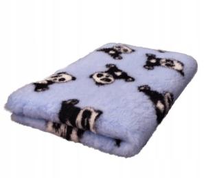 Legowisko antypoślizgowe Dry Bed 28mm błękit panda Buba A250 75x50