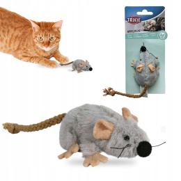 Myszka Mysz Pluszowa Zabawka Z Kocimiętką Dla Kota Maskotka Trixie 7cm 1szt