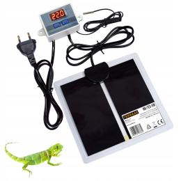 Mata Grzewcza Grzejna Z Termostatem Do Terrarium Roślin Sadzonek 14x15cm 5W