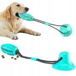 Zabawka Dla Psa Gryzak Z Przyssawką Na Przysmaki Gumowy Szarpak Na Sznurku