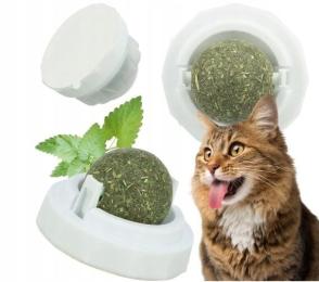 Trixie, Kulka z kocimiętki z uchwytem, dla kota, 5 cm, do przyklejania