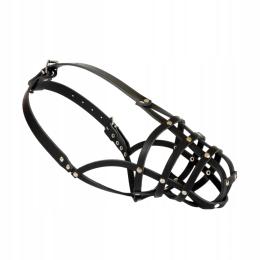 Kaganiec dla psa, Dingo Skórzany Nitowany Nr 5 (obwód 27cm) Owczarek Niem.