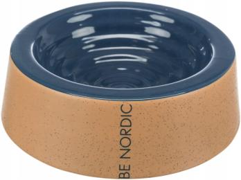 Trixie Be Nordic Miska ceramiczna dla psa 0,2l/ 16 cm Ciemnoniebieski/beż