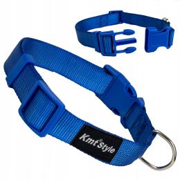 Obroża regulowana dla psa L 32-50cm Materiałowa na zatrzask