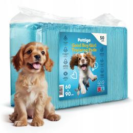 Gruba Chłonna Mata dla Psa Podkład Higieniczny Do Sikania 50 Szt 90x60