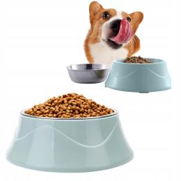 Podwójna Miska Dla Psa Kota 2w1 Antypoślizgowa Dwie Miski Na Wodę I Karmę