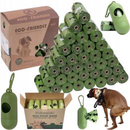Worki Na Psie Odchody Biodegradowalne Woreczki 540szt /36 Rolek Dyspenser