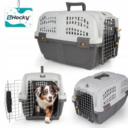 Hocky Transporter Torba dla Psa Skudo Metalowe Drzwi Zamek Szary do 24 kg