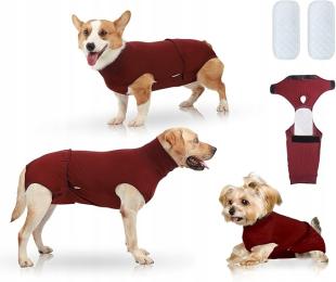 Kombinezon regeneracyjny dla psa/kota, opatrunek na ranę brzucha Xs