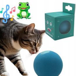 Interaktywna Piłka Dla Kota , Odgłosy Żaby , Zabawka Dźwiękowa