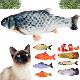 Zabawka Pluszowa Ryba Z Kocimiętką Dla Kota Rybka Gryzak 21 CM Miękka