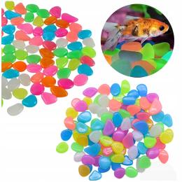 Kamienie Świecące Fluorescencyjne Otoczaki 200G 100SZT. Kolorowe