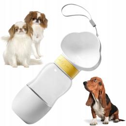 Bidon 2w1 Poidło Na Wodę i Butelka podróżna Na Karmę dla psa 350ml 200ml