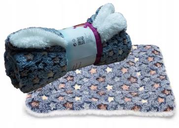 Ciepła Poduszka pluszowa legowisko Koc Dla Psa z Nadrukiem, Miękka 55x42 cm