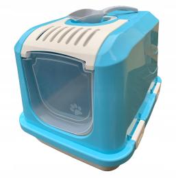 Kuweta kryta z filtrem mała50x37x39cm Niebieska