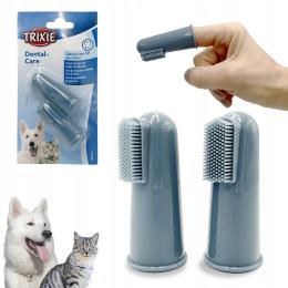 Zestaw Silikonowych Szczoteczek Do Mycia Zębów Dla Psa Kota Trixie 6CM/2SZT