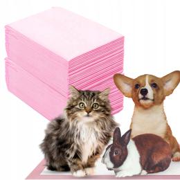 Podkłady Higieniczne Dla Zwierząt Maty Dla Psa Do Sikania 60X40 Chłonne Róż