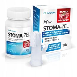 Eurowet Stoma-żel Mięsny Zapach 50g Szczoteczka