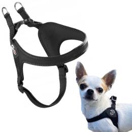 Szelki małego psa Maltańczyk Pinczer 40-56cm Tre Ponti czarne rozm. 2