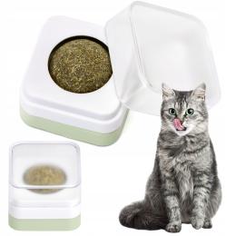 Zabawka dla kota interaktywna Kocimiętka obrotowa w Kulce z miętą