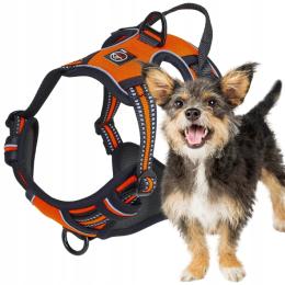 Szelki Bezuciskowe typu Guard dla psa Elite S lalazoo pomarańcz
