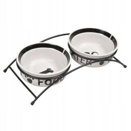 Miski Ceramiczne Dla Psa Na Wodę Karmę Zestaw Trixie Water Food 2x0,6L