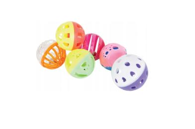 Zabawka dla kota piłeczka plastikowa z dzwonkiem 1szt.